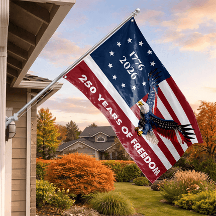 Betsy Ross Flag-Winged Eagle America 250 Crisp House Flag