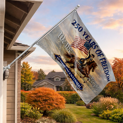 George Washington Semiquincentennial 250 Years of Freedom House Flag