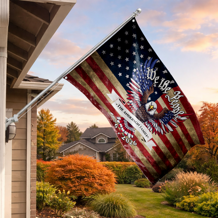 Personalized We The People Patriotic Eagle Flag HOF2
