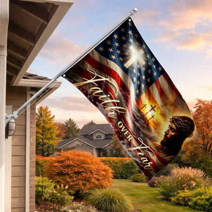 SP-01 Faith Over Fear Flag Hope and Courage Memorial Day