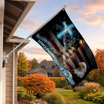 SP-01 American Remembrance Flag Eagle Cross Wreath-Laying Ceremony