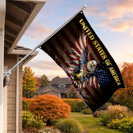 SP-01 American Heritage Flag Bald Eagle Liberty Bell Constitution Day