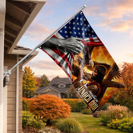 SP-01 Jesus Christ One Nation Under God Christian Veterans Day Flag