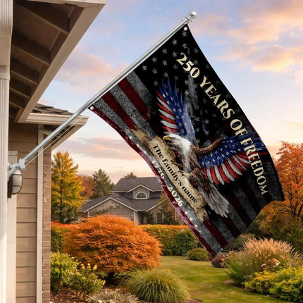 Personalized 250 Years of Freedom Patriotic Eagle Flag HOF7 - Charming Present
