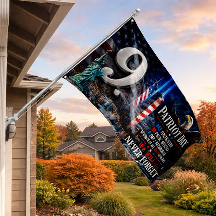 Patriot Day 25th Anniversary 9.11 Heroes Never Forget Grommet Flag