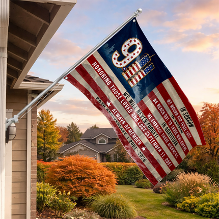 Patriot Day 25th Anniversary Always Remember 9.11 Memorial Grommet Flag