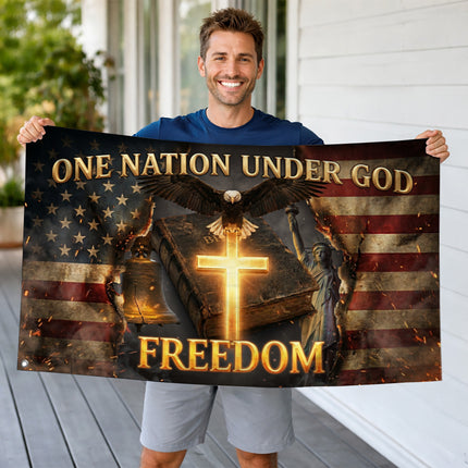 SP-01 Cross Patriotic Decor Christian Freedom Presidents Day
