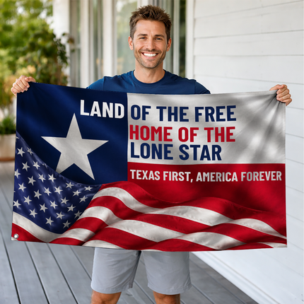 Texas Grommet Flag Texas First America Forever Lone Star