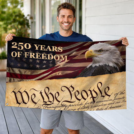 SP-01 National Pride Bald Eagle American Grommet Flag