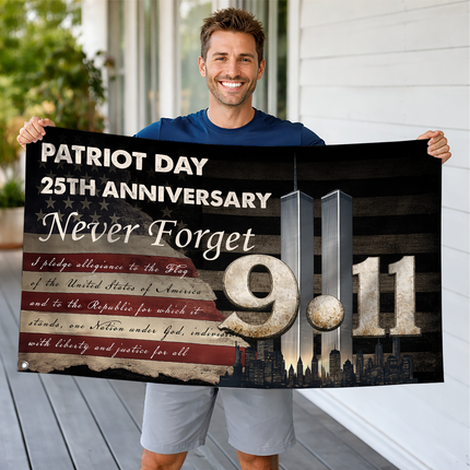 SP-01 Patriot Day 25th Anniversary 9/11 Memorial Flag Tribute