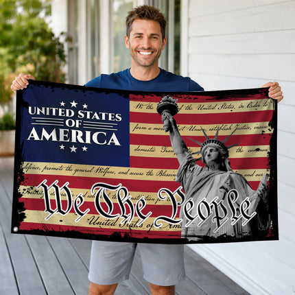 SP-01 We The People Flag Strength and Freedom Military Appreciation