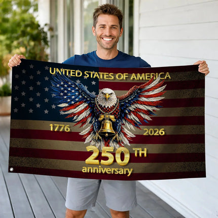 Patriotic Liberty Bell Eagle Flag America 250 Anniversary HOF5 - Charming Present