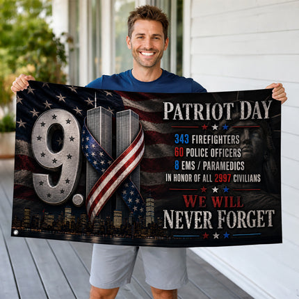 SP-01 First Responders 9/11 Patriot Day Memorial Flag EMS Paramedics Tribute