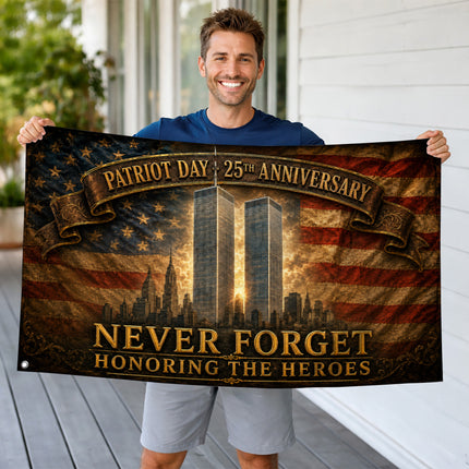 SP-01 Honoring the Heroes 9/11 Patriot Day Flag 25th Anniversary
