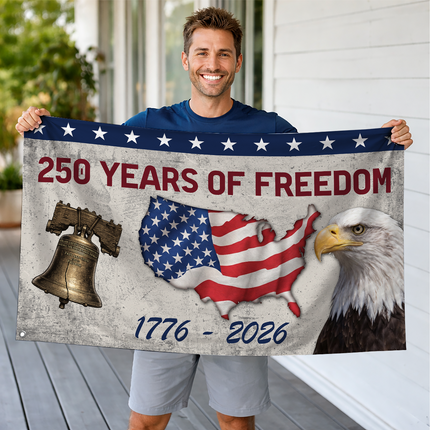 SP-01 National Pride We the People 1776–2026 American Grommet Flag