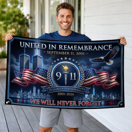 SP-01 World Trade Center 9/11 Remembrance Flag September 11 2026 Tribute