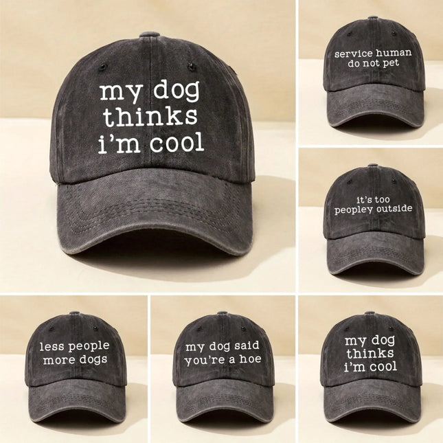 Unisex Baseball Hat for Dog Lovers and Dog Owners - Dog Dad Hat, Dog Mom Hat - Gifts for Men, Gifts for Women - Charming Present