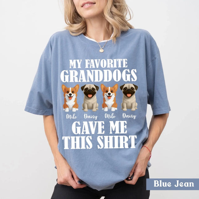 Personalized Dog Comfort Colors Shirt – Custom 3D Pet with Name - Charming Present