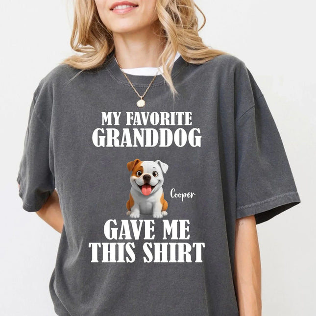 Personalized Dog Comfort Colors Shirt – Custom 3D Pet with Name - Charming Present