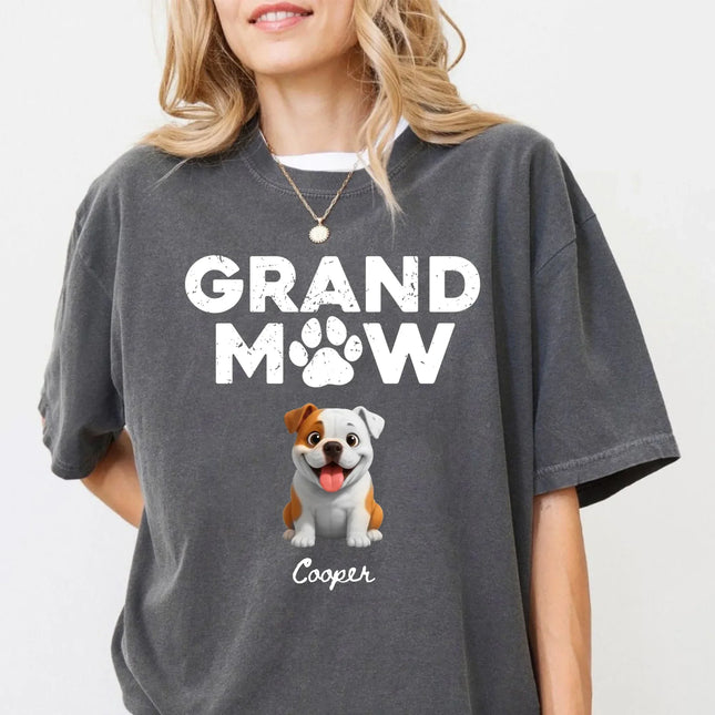 Personalized Dog Comfort Colors Shirt - Dog Grandma Shirt with Dog Names - Gift for Dog Grandma - Charming Present
