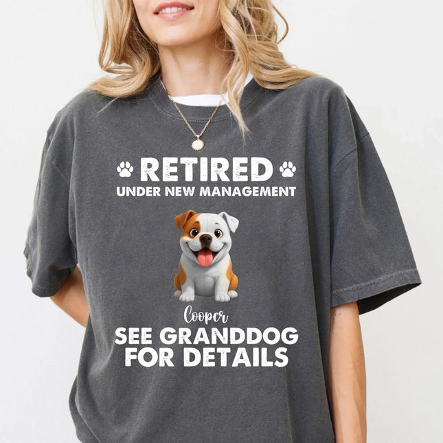 Personalized Dog Comfort Colors Shirt - Dog Grandma Shirt with Dog Names - My Grandkids Have Paws - Charming Present