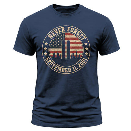 25th Anniversary Patriot Day Vintage Seal Never Forget T Shirt