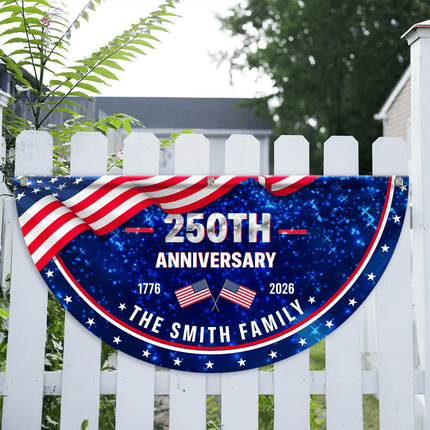 Personalized American Pride 250th Anniversary Fan Flag