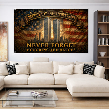 SP-01 Honoring the Heroes 9/11 Patriot Day Flag 25th Anniversary