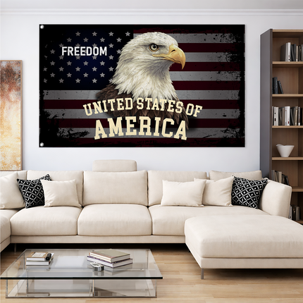 SP-01 Bald Eagle American Flag Hope and Liberty Presidents Day