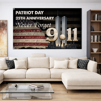 SP-01 Patriot Day 25th Anniversary 9/11 Memorial Flag Tribute
