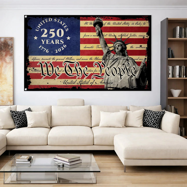 We The People Patriotic American Flag 250 Years Anniversary HOF1 - Charming Present