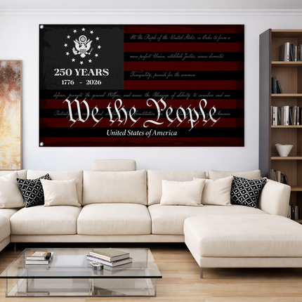 We The People USA Constitution Flag America 250 Years HOF6
