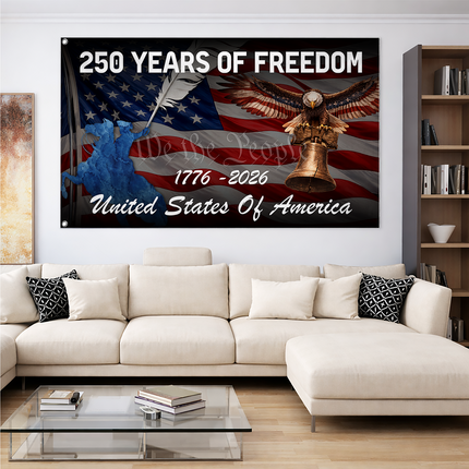 SP-01 250 Years of Freedom We the People American Grommet Flag