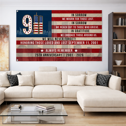 SP-01 September 11 2001 Memorial Flag Patriot Day 2026 Tribute