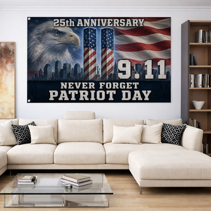 SP-01 NYC Skyline 9/11 Memorial Flag National Day of Remembrance