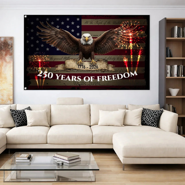 We The People 250 Years of Freedom Eagle Flag America 250 HOF4 - Charming Present