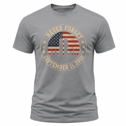 25th Anniversary Patriot Day Vintage Seal Never Forget T Shirt