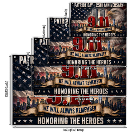 SP-01 Honoring the Heroes Patriot Day 9/11 Remembrance Flag