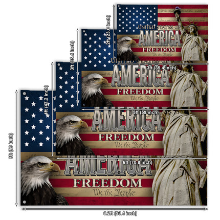SP-01 USA Faith Flag Faith and Freedom Memorial Day
