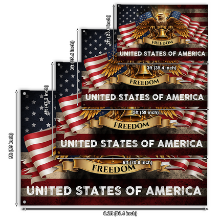 SP-01 United States Patriotic Flag Bald Eagle Freedom National Day of Prayer