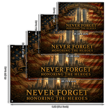 SP-01 Honoring the Heroes 9/11 Patriot Day Flag 25th Anniversary