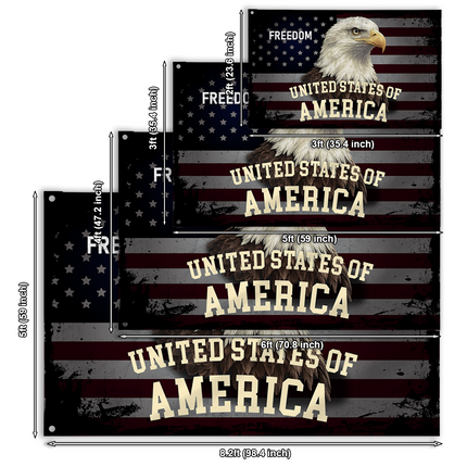 SP-01 Bald Eagle American Flag Hope and Liberty Presidents Day
