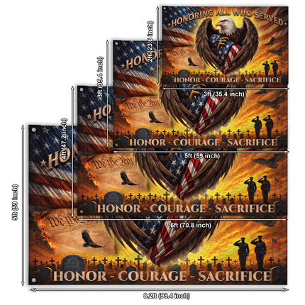 SP-01 Veterans Day Flag Honor All Who Served Memorial Service