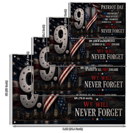 SP-01 First Responders 9/11 Patriot Day Memorial Flag EMS Paramedics Tribute