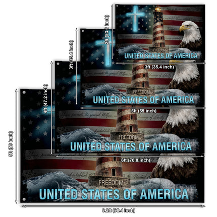 SP-01 American Remembrance Flag Eagle Cross Wreath-Laying Ceremony