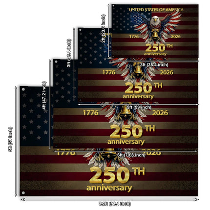 Patriotic Liberty Bell Eagle Flag America 250 Anniversary HOF5 - Charming Present
