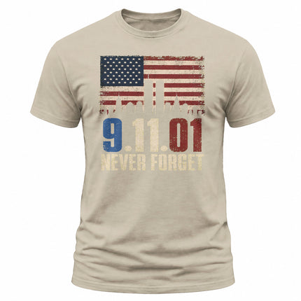 25th Anniversary Patriot Day Vintage American Skyline 9 11 T Shirt