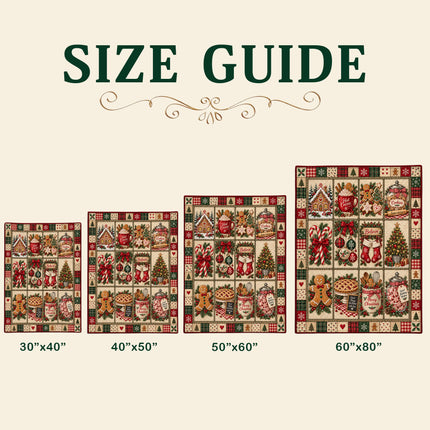 Christmas Gingerbread Patchwork Fleece Blanket Cozy Cocoa and Cookies