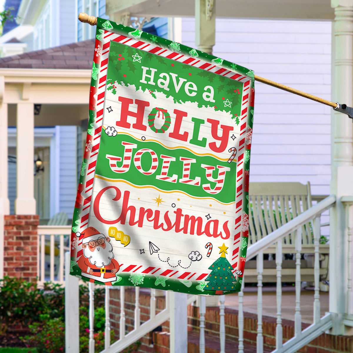Have A Holly Jolly Christmas Flag