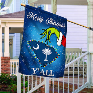 South Carolina Merry Christmas Y'all Flag